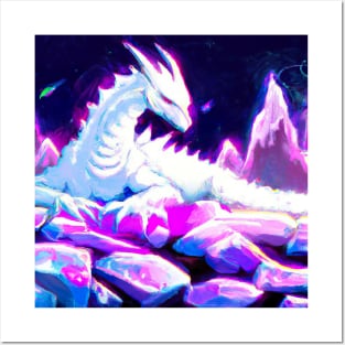 Dragon and Crystals Posters and Art